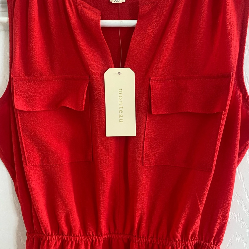Monteau Vibrant Red Minidress